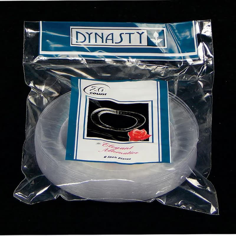 Dynasty Plate 6 IN PS Clear Fluted 180/Case