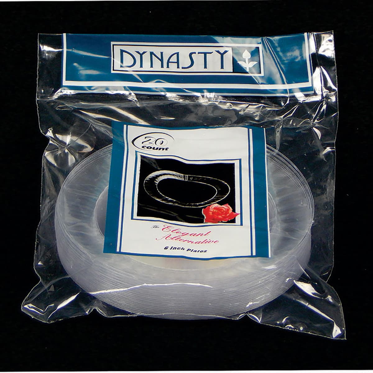 Dynasty Plate 6 IN PS Clear Fluted 180/Case