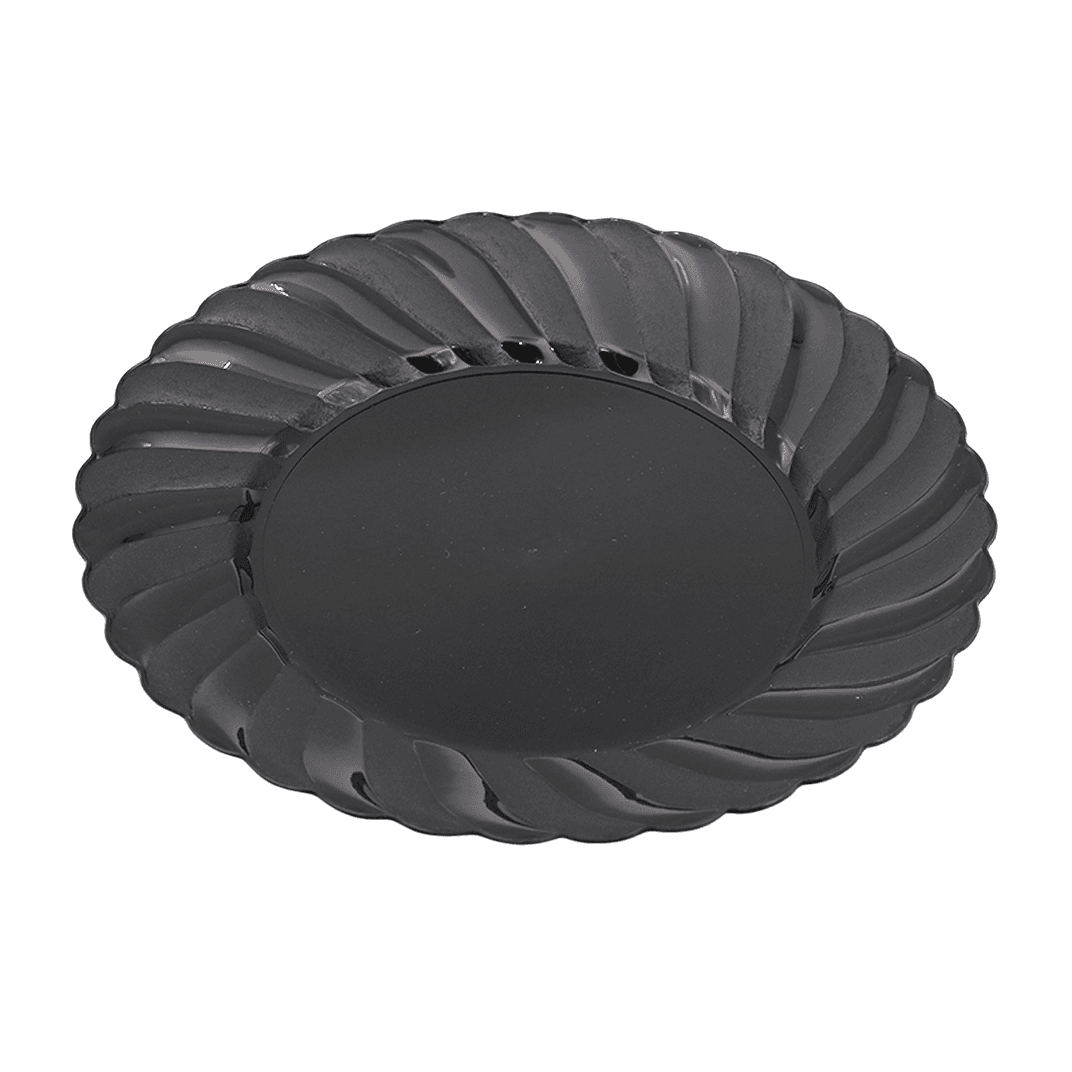 Dynasty Plate 6 IN PS Black Fluted 180/Case