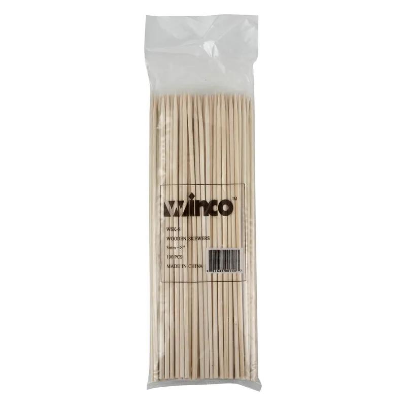 Skewer 8 IN Bamboo 100/Bag