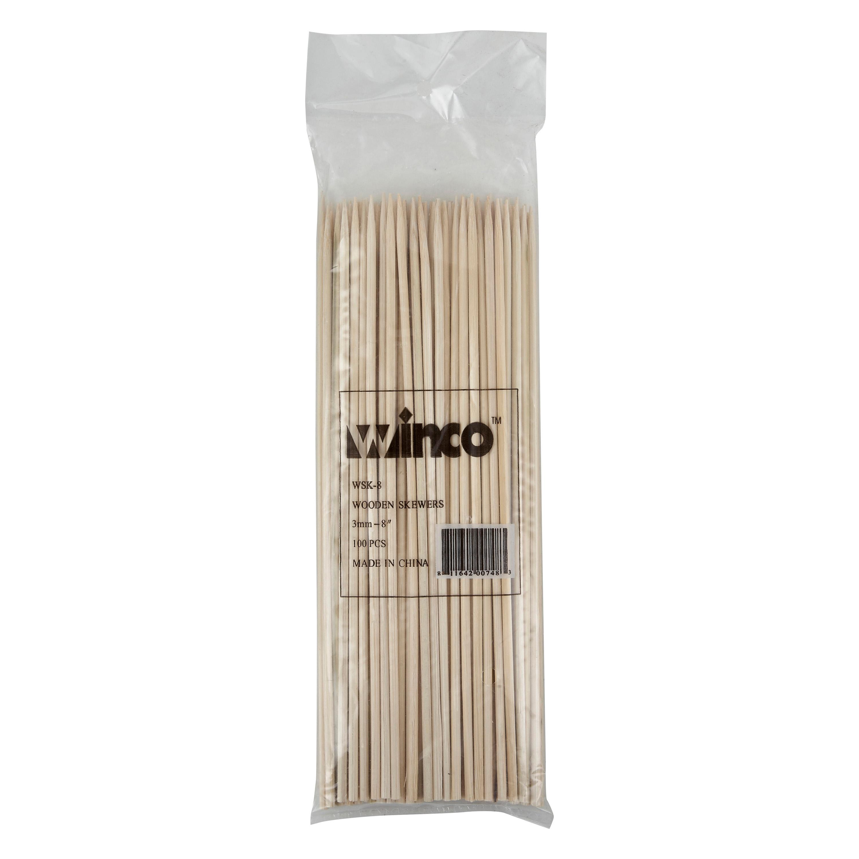 Skewer 8 IN Bamboo 100/Bag