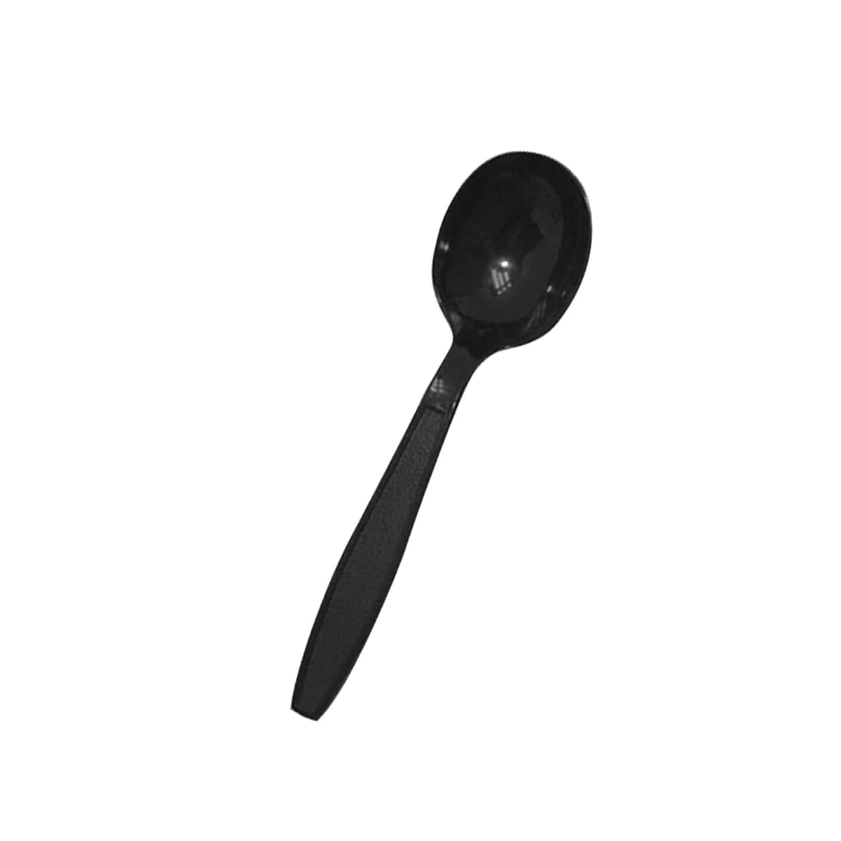 Victoria Bay Soup Spoon PP Black Heavyweight Unwrapped 100 Count/Pack 10 Packs/Case 1000 Count/Case