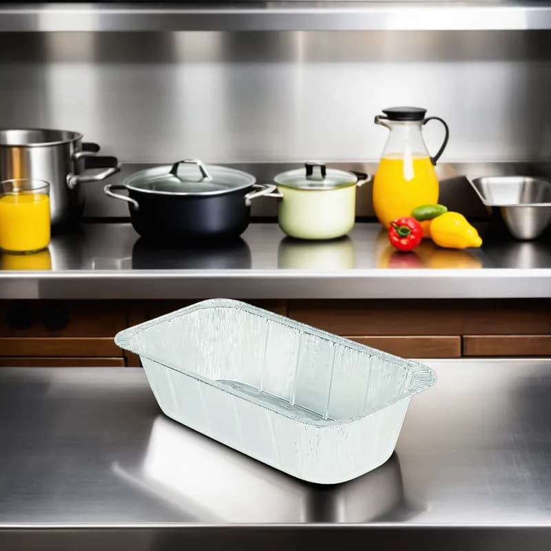 Victoria Bay Steam Table Pan 1/3 Size Aluminum Silver Deep 50 Count/Pack 2 Packs/Case 100 Count/Case