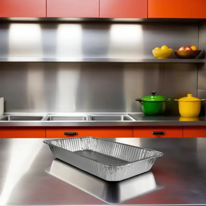 Steam Table Pan Full Size Foil Silver Deep 50/Case