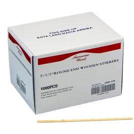 Victoria Bay Stirrer 5.5 IN Wood Slim 1000 Count/Pack 10 Packs/Case 10000 Count/Case