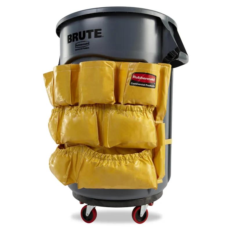 Brute® Receptacle Caddy Bag 14X10.5X1.5 IN Yellow Vinyl Nylon 1/Each