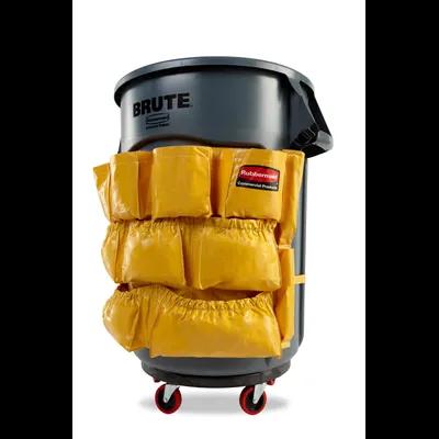 Brute® Receptacle Caddy Bag 14X10.5X1.5 IN Yellow Vinyl Nylon 1/Each