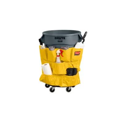 Brute® Receptacle Caddy Bag Yellow Nylon 1/Each