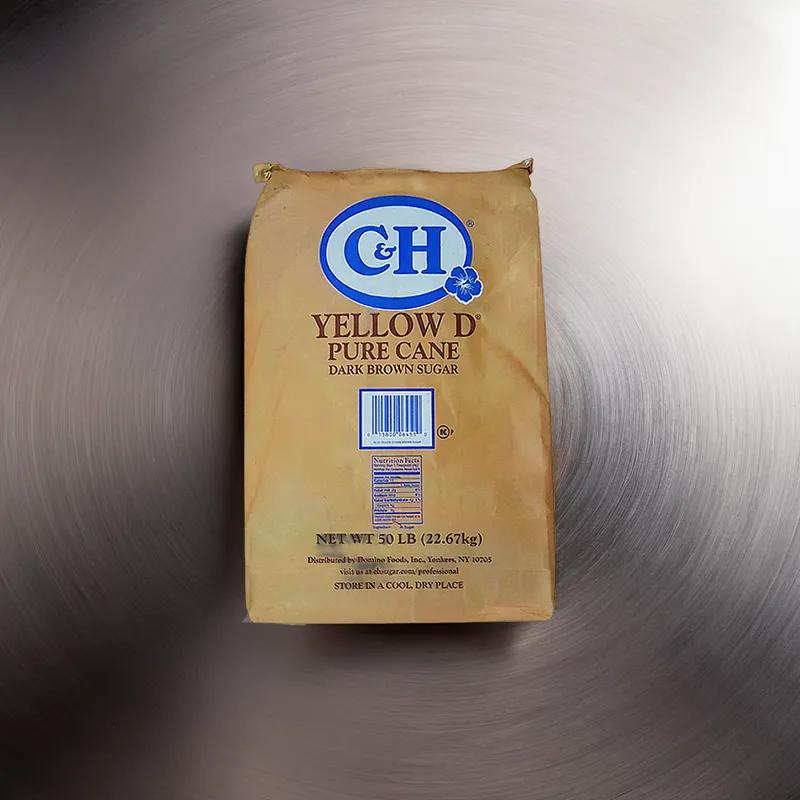 C&H Yellow D Dark Brown Sugar 50 LB 1/Bag