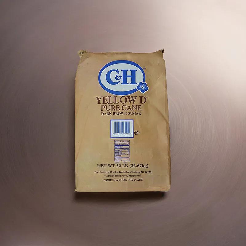C&H Yellow D Dark Brown Sugar 50 LB 1/Bag