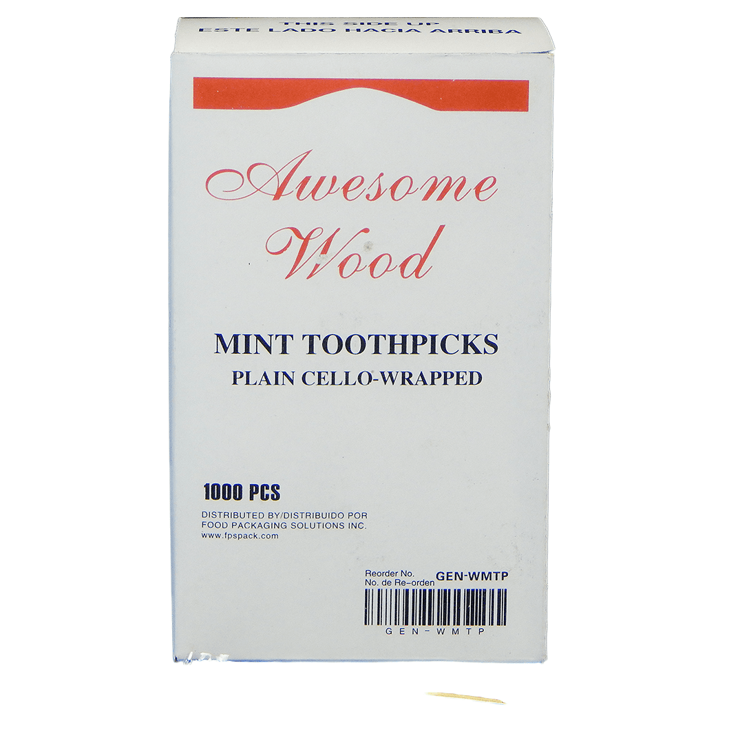 Victoria Bay Toothpick Wood Mint Wrapped 12000/Case