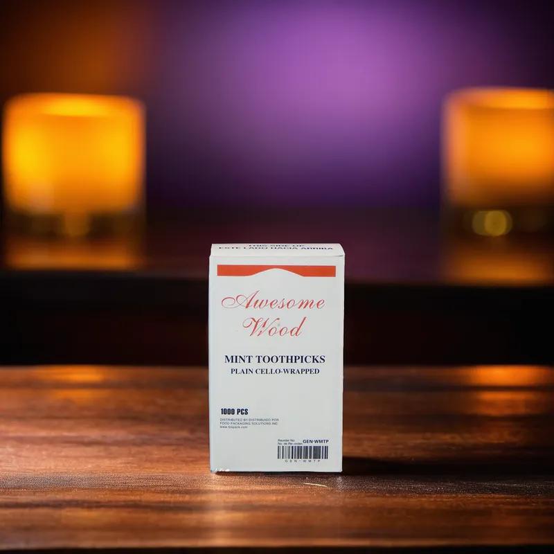 Victoria Bay Toothpick Wood Mint Wrapped 12000/Case