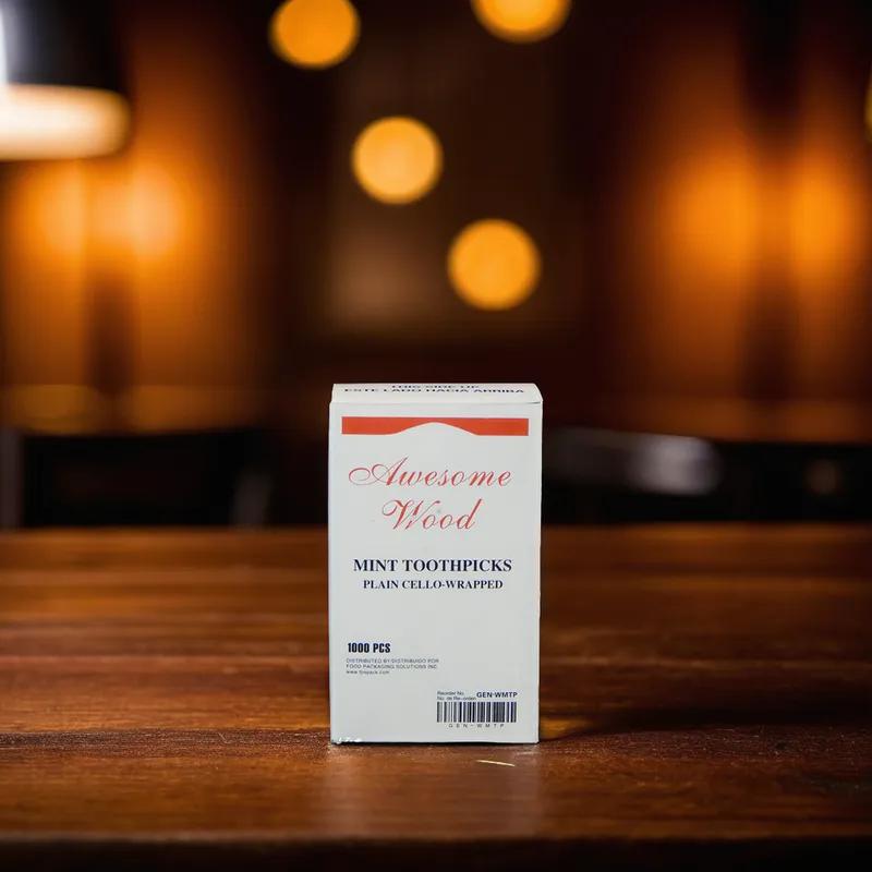 Victoria Bay Toothpick Wood Mint Wrapped 12000/Case