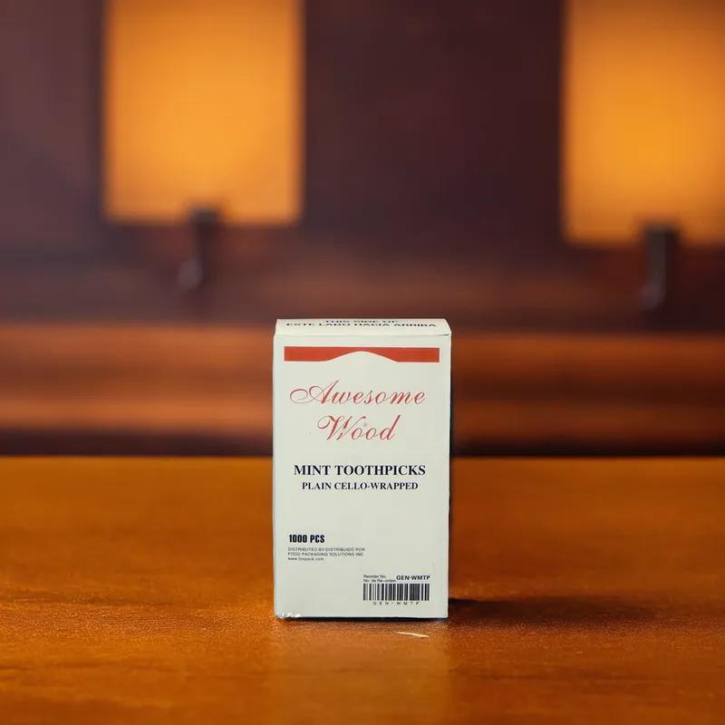 Victoria Bay Toothpick Wood Mint Wrapped 12000/Case