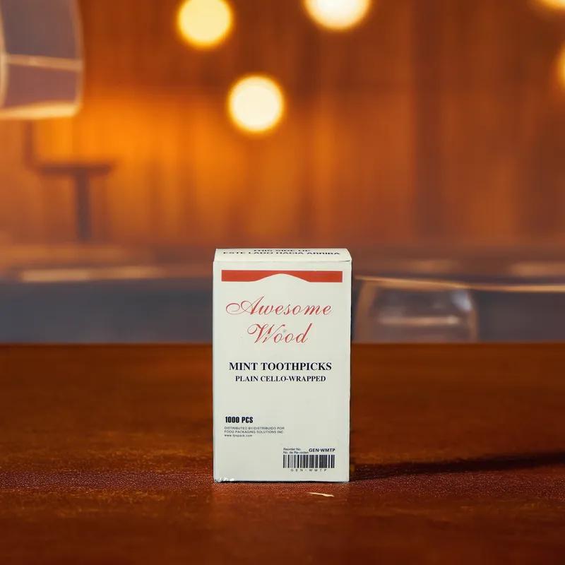 Victoria Bay Toothpick Wood Mint Wrapped 12000/Case