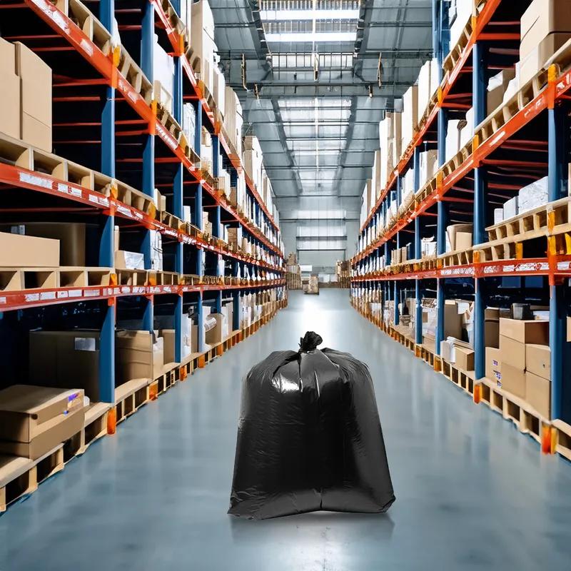 Can Liner 40X46 IN Black LDPE 1.7MIL 100/Case