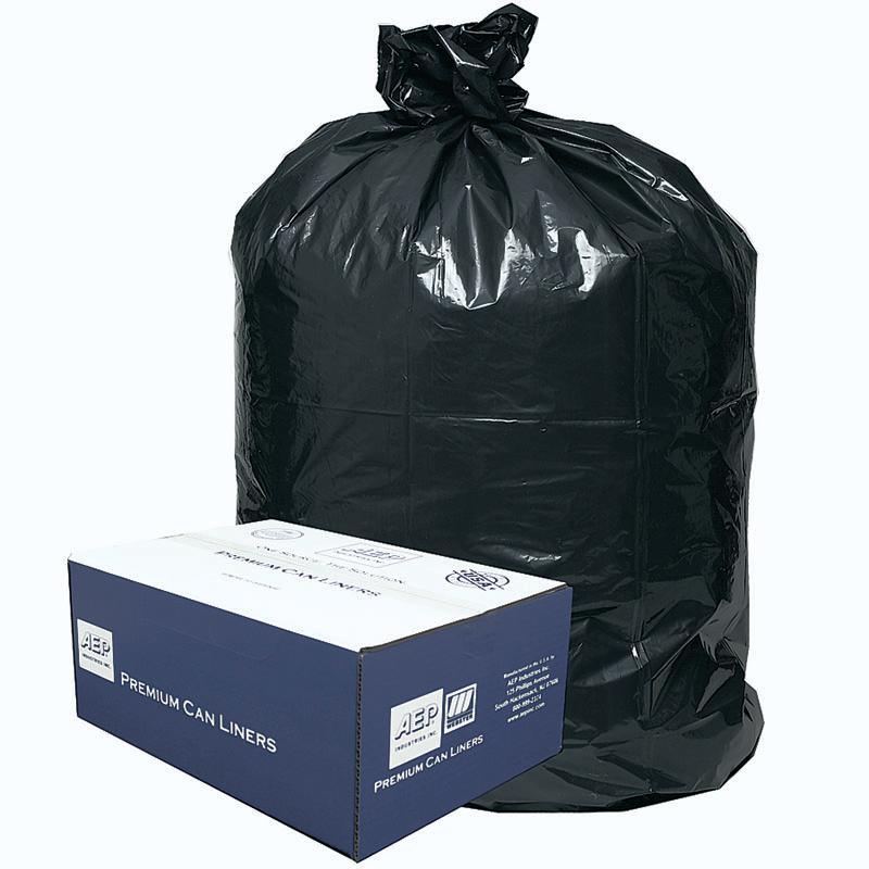 Can Liner 44X56 IN Black LDPE 3MIL 50/Case