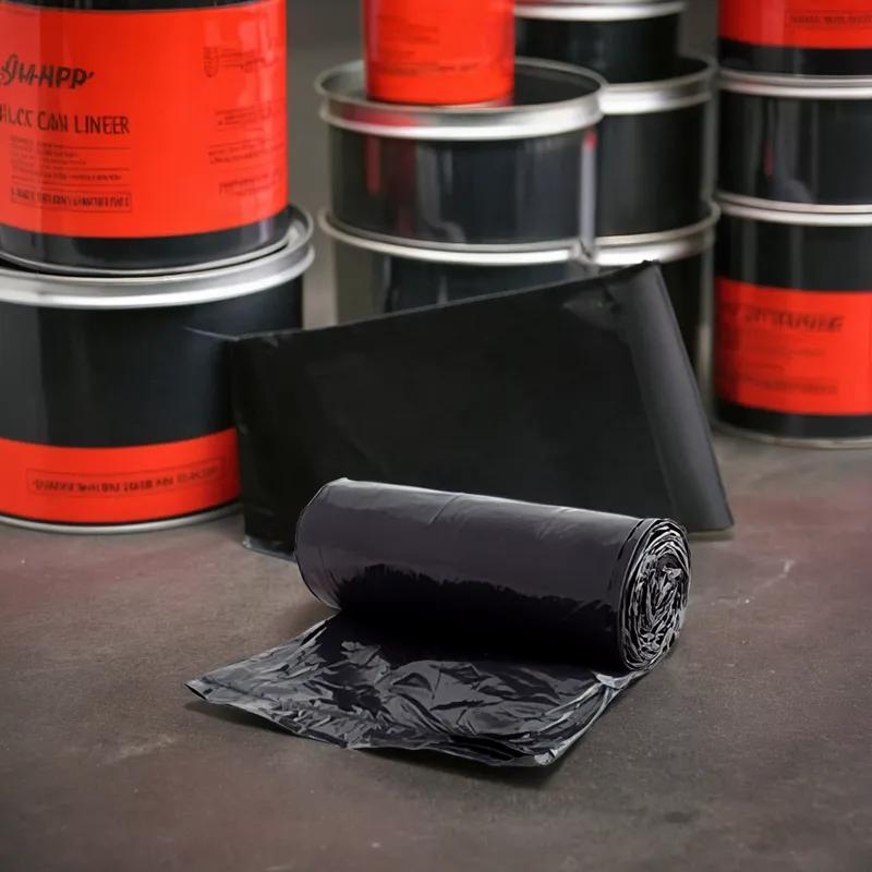 Can Liner 43X48 IN Black LDPE 1.6MIL 100/Case