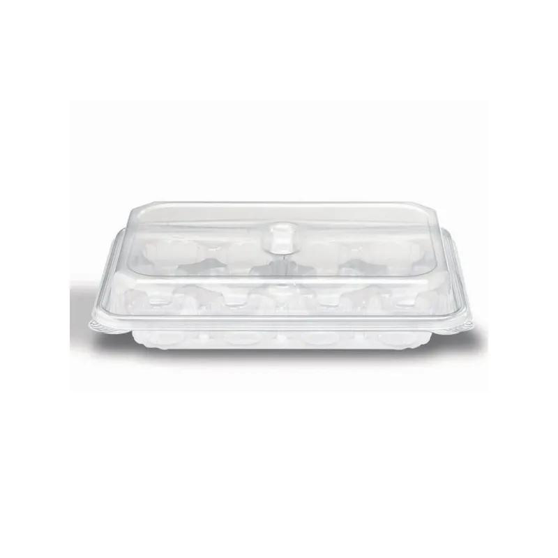 Crystal Seal® Mini Muffin Container & Lid Combo 7.81X7.63X3.22 IN 12 Compartment PET Clear 200/Case