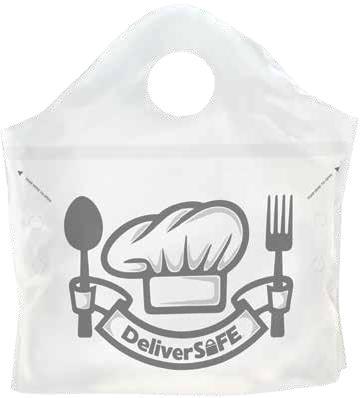 Pak-Sher® Super Wave® Style Bag High-Density Polyethylene (HDPE) Frosted Clear Tamper-Resistant 250/Case