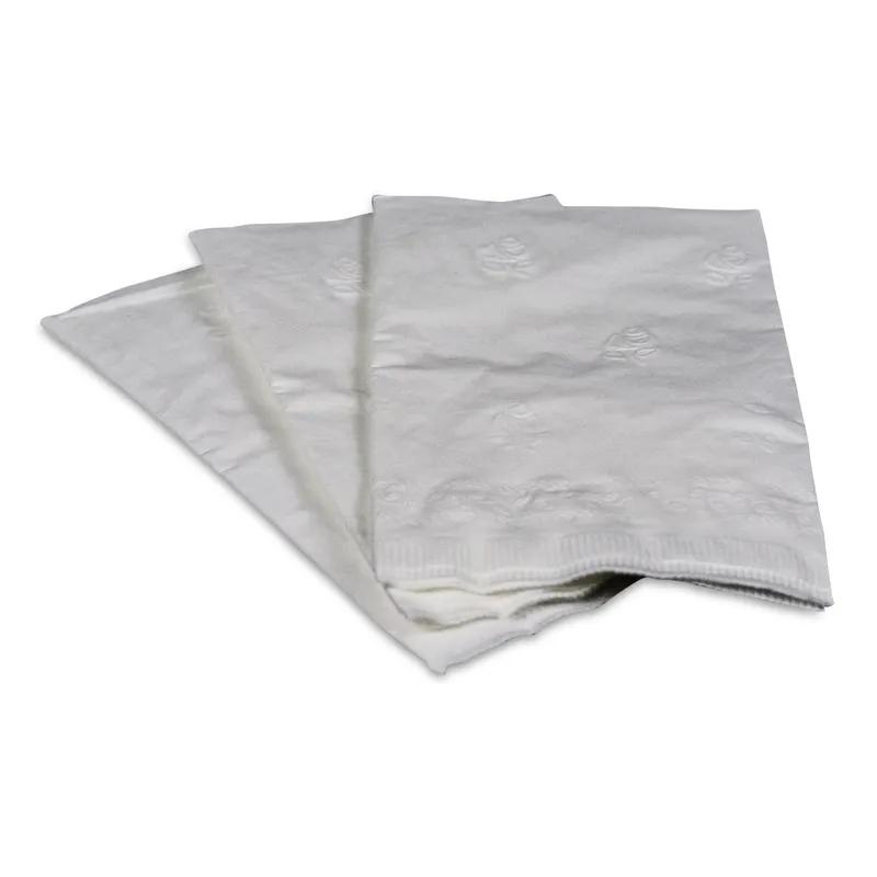 Dinner Napkins 15X17 IN White 2PLY 1/8 Fold 1000 Count/Pack 3 Packs/Case 3000 Count/Case