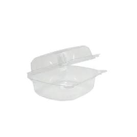 Take-Out Container Hinged 6X6 IN RPET Clear 200/Case