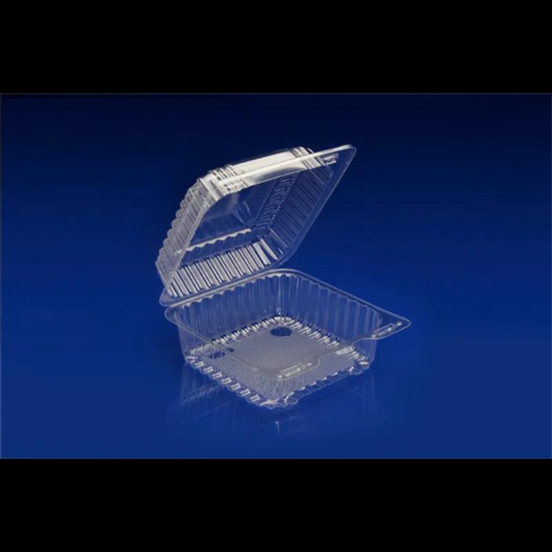 Take-Out Container Hinged 6X6 IN Plastic Clear Square 500/Case