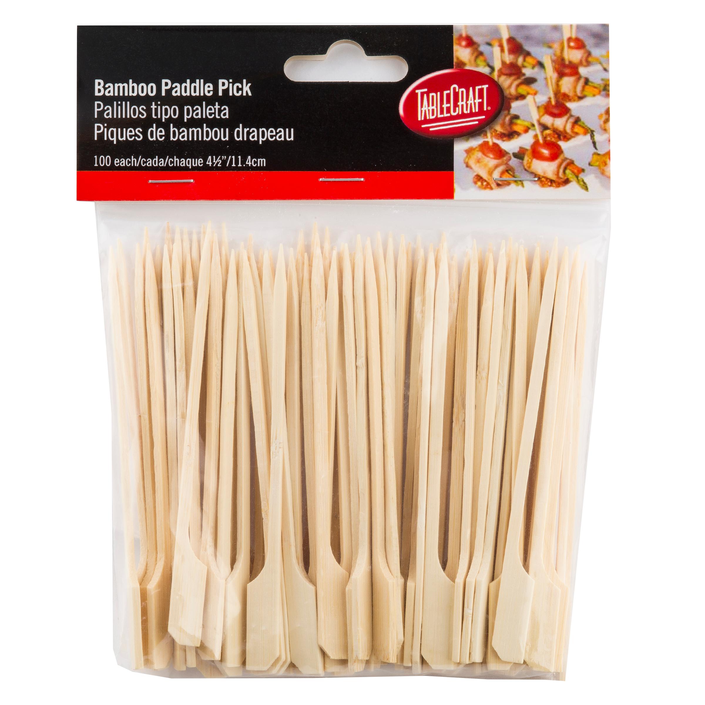Paddle Pick 4.5 IN Bamboo 100/Pack