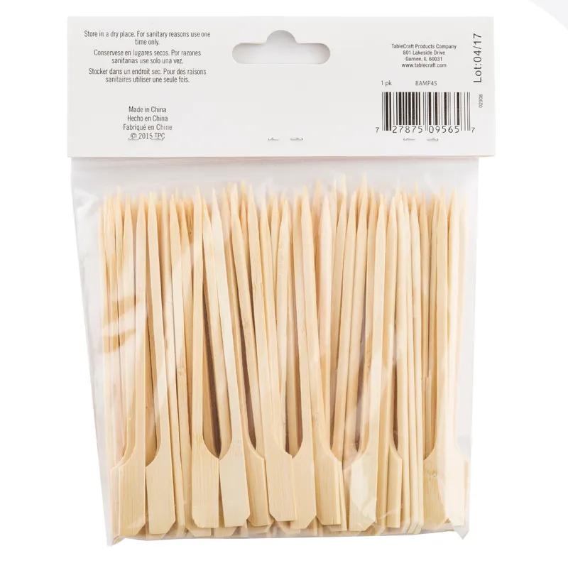 Paddle Pick 4.5 IN Bamboo 100/Pack