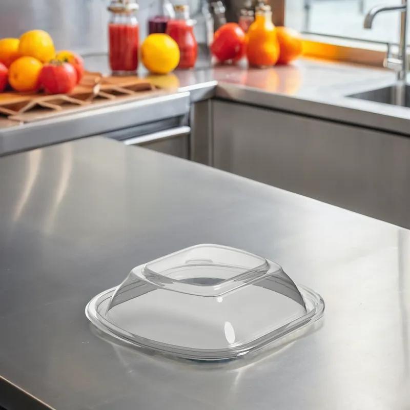 Thermosource Tooling Lid Dome 6X6 IN PET Clear For Container 240 Count/Case 60 Cases/Pallet