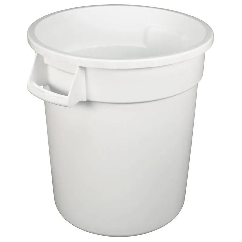 Impact® Gator® Trash Can 17.40X15.40X17.30 IN 10 GAL White Round PET 1/Each