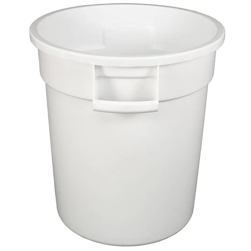 Impact® Gator® Trash Can 17.40X15.40X17.30 IN 10 GAL White Round PET 1/Each