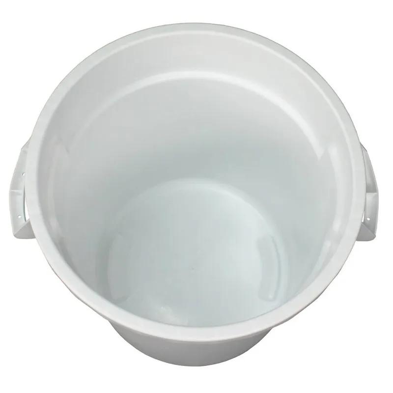 Impact® Gator® Trash Can 17.40X15.40X17.30 IN 10 GAL White Round PET 1/Each