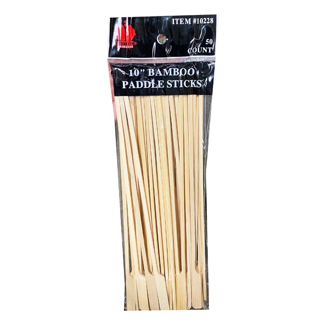 Paddle Sticks 10 IN Bamboo 50 Count/Pack 20 Packs/Case