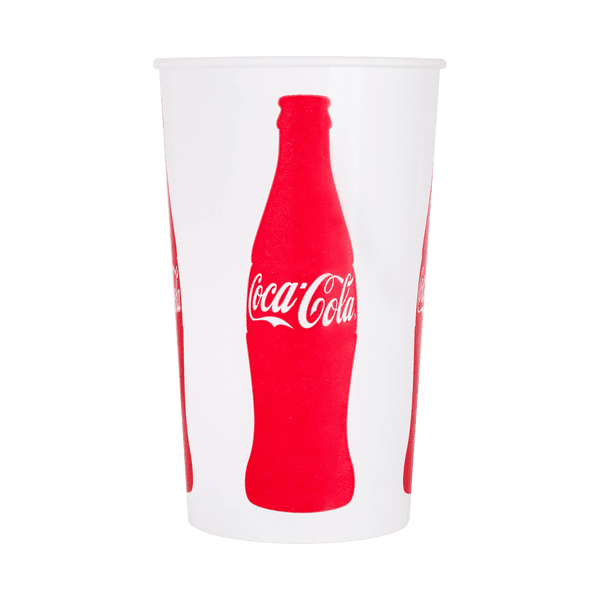 Karat® Cold Cup 44 OZ Paper Coca Cola 115MM 500/Case