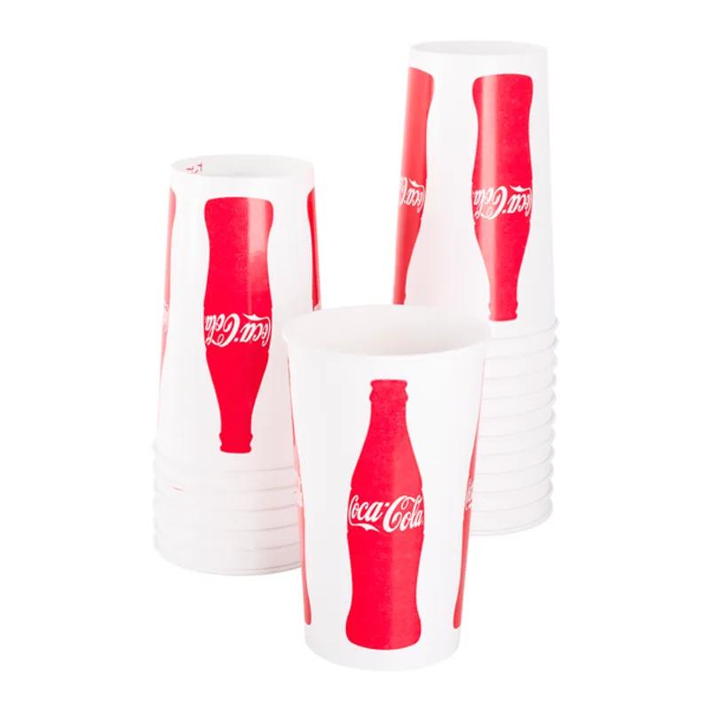 Karat® Cold Cup 44 OZ Paper Coca Cola 115MM 500/Case