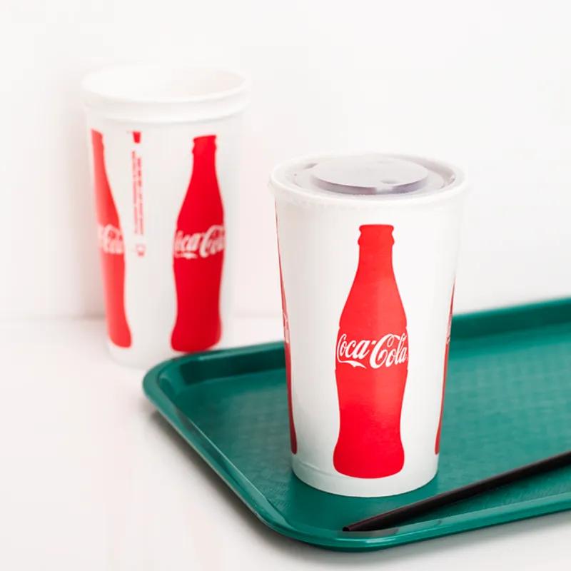 Karat® Cold Cup 44 OZ Paper Coca Cola 115MM 500/Case