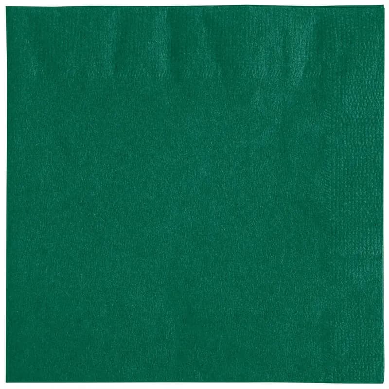 Beverage Napkins 10X10 IN Hunter Green 2PLY 1000/Case