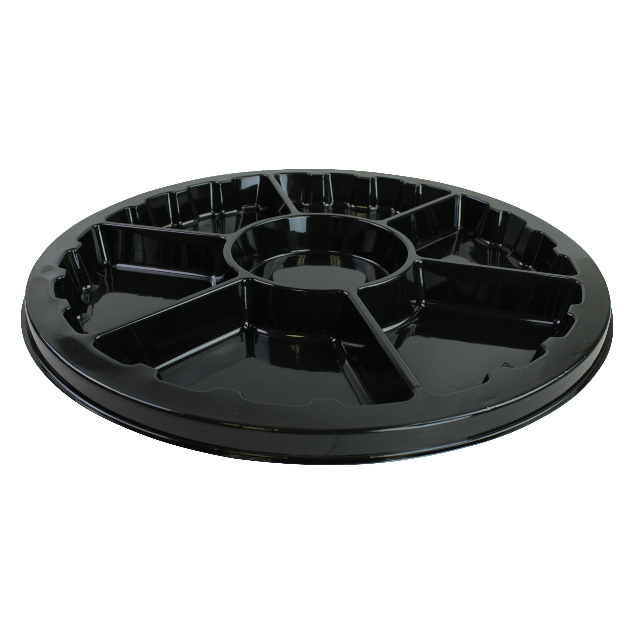 Serving Tray Base 16 IN 6 Compartment PET Round 36/Case