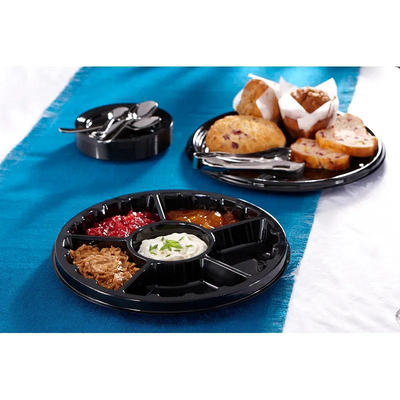 Serving Tray Base 16 IN 6 Compartment PET Round 36/Case