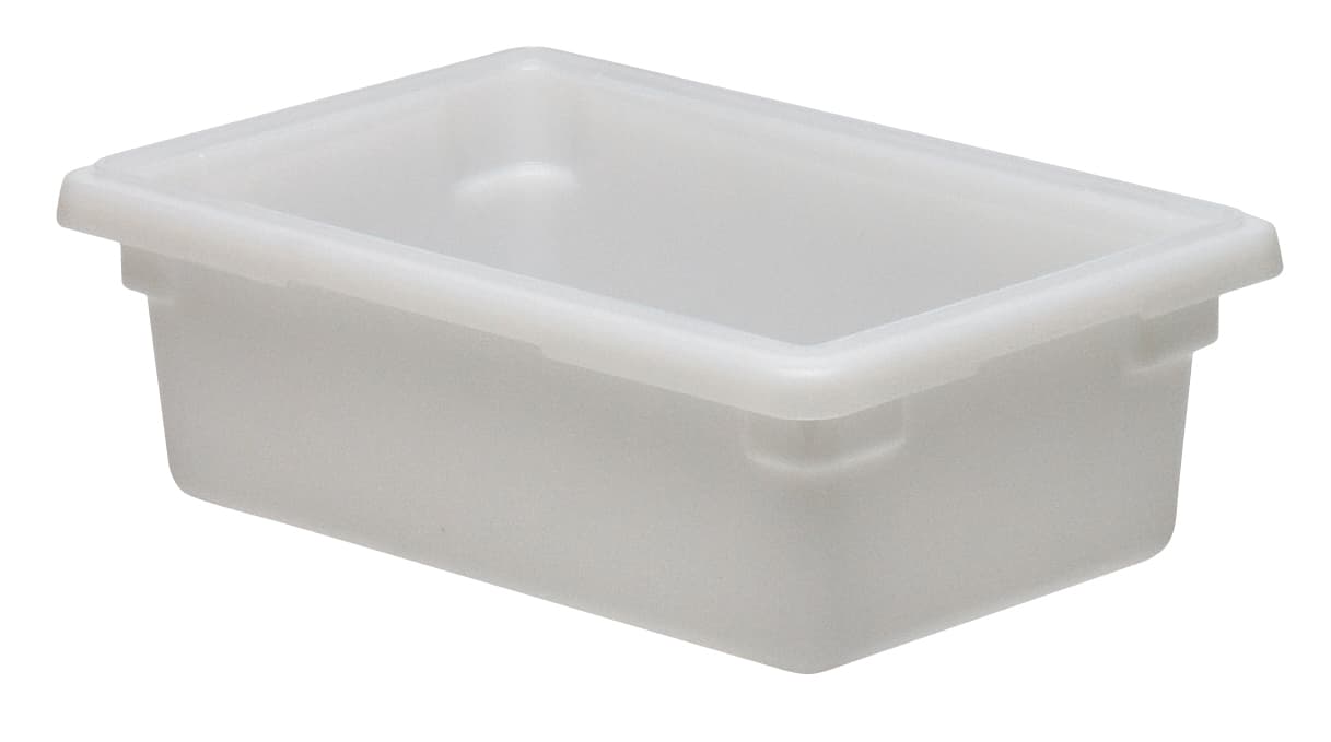 Food Storage Box 12X18X6 IN White PP 1/Each