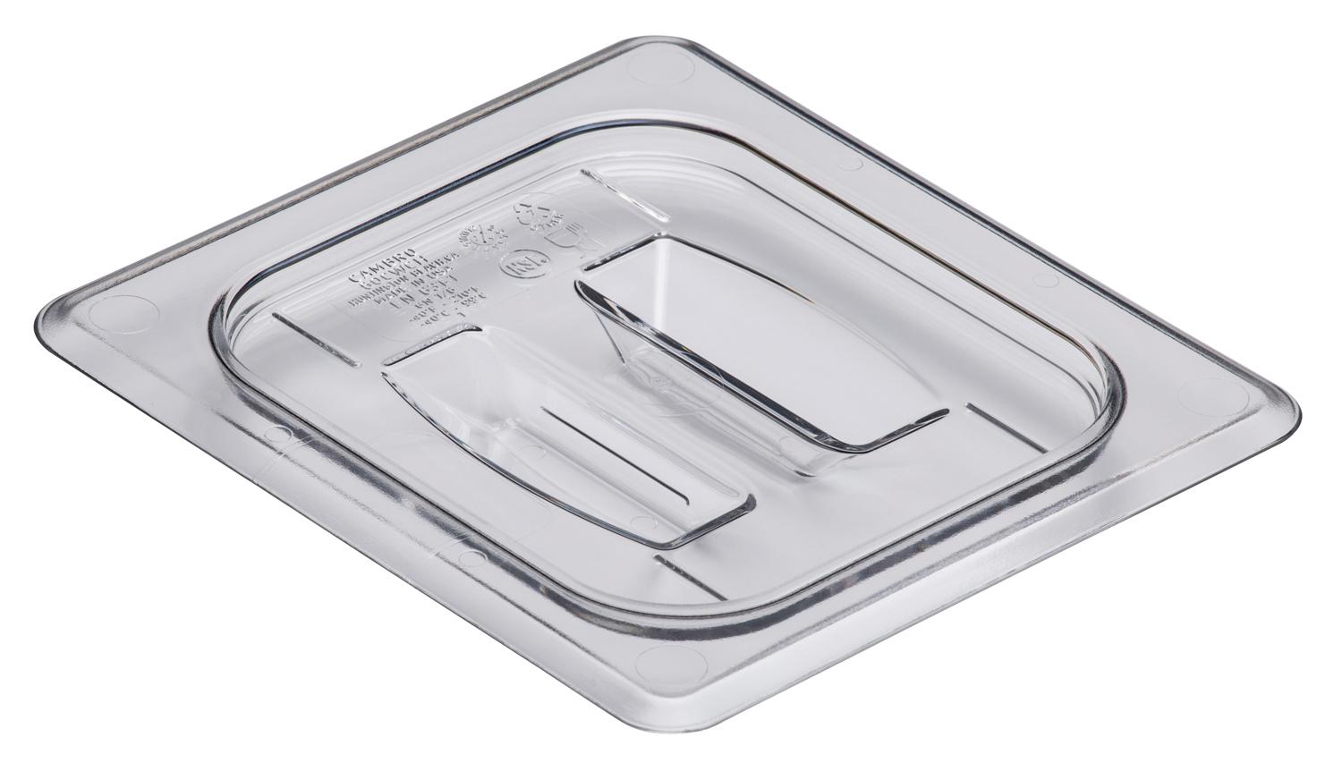 Camwear® Food Pan Lid 1/6 Clear With Handle 1/Each