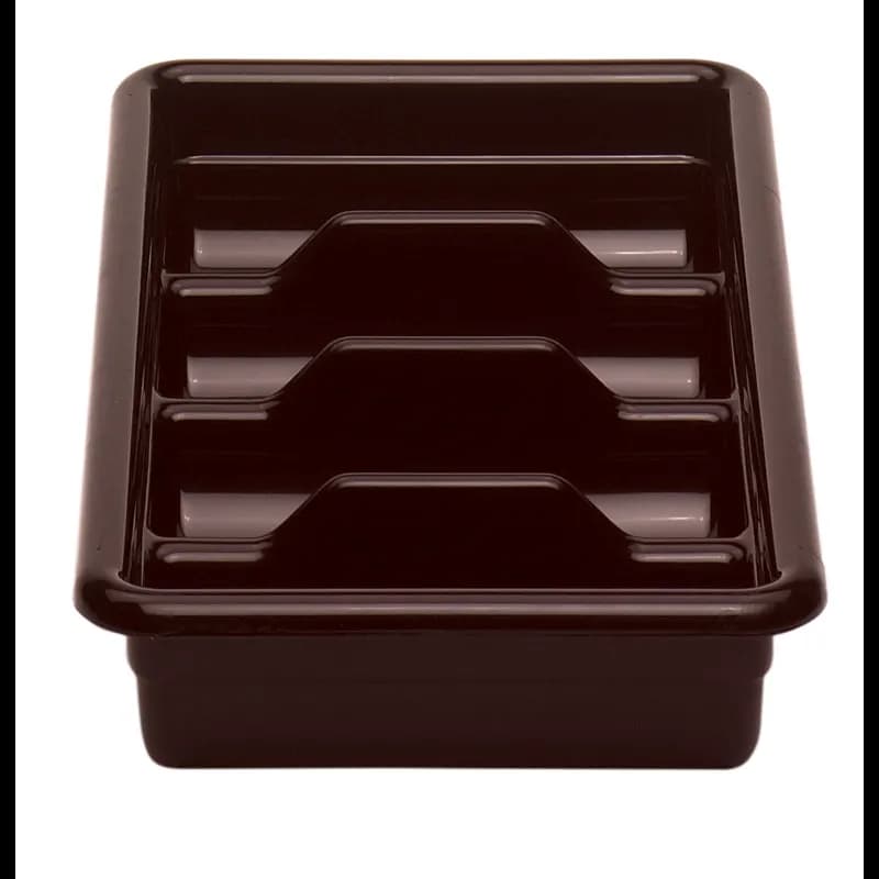 Cambox® Cutlery Bin Bus Box 4 Compartment Bark Brown 1/Each