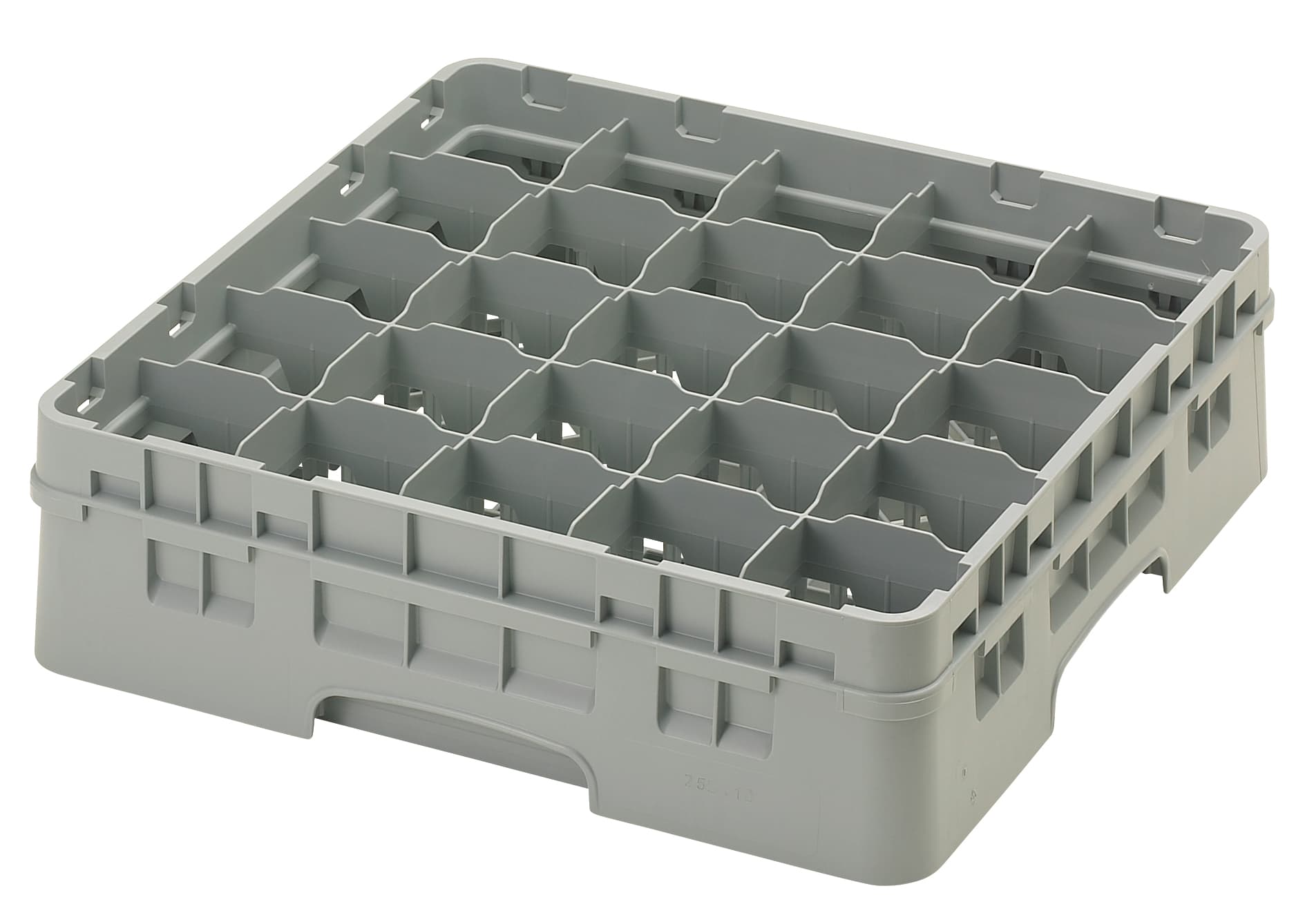 Camrack® Drying Rack 4.5 IN 25 Compartment Soft Gray 1/Each