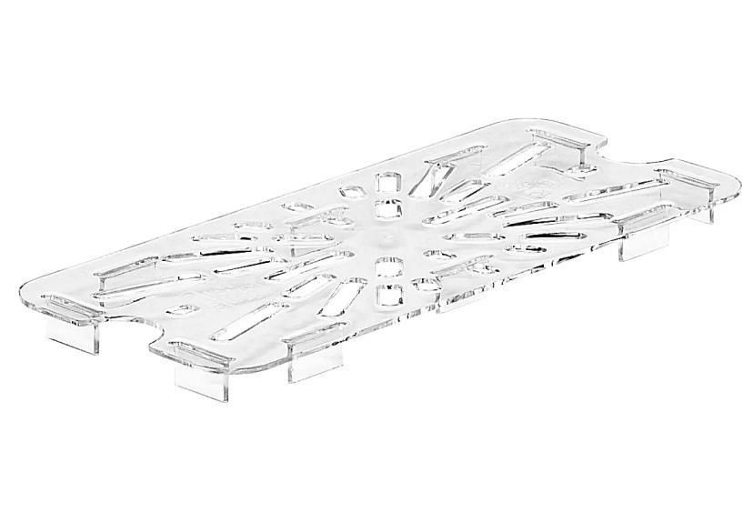 Camwear® Shelf Drain 1/3 Clear 1/Each