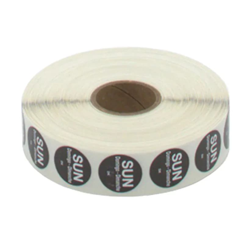 DuraMark Sunday Label 0.75 IN 2000/Roll
