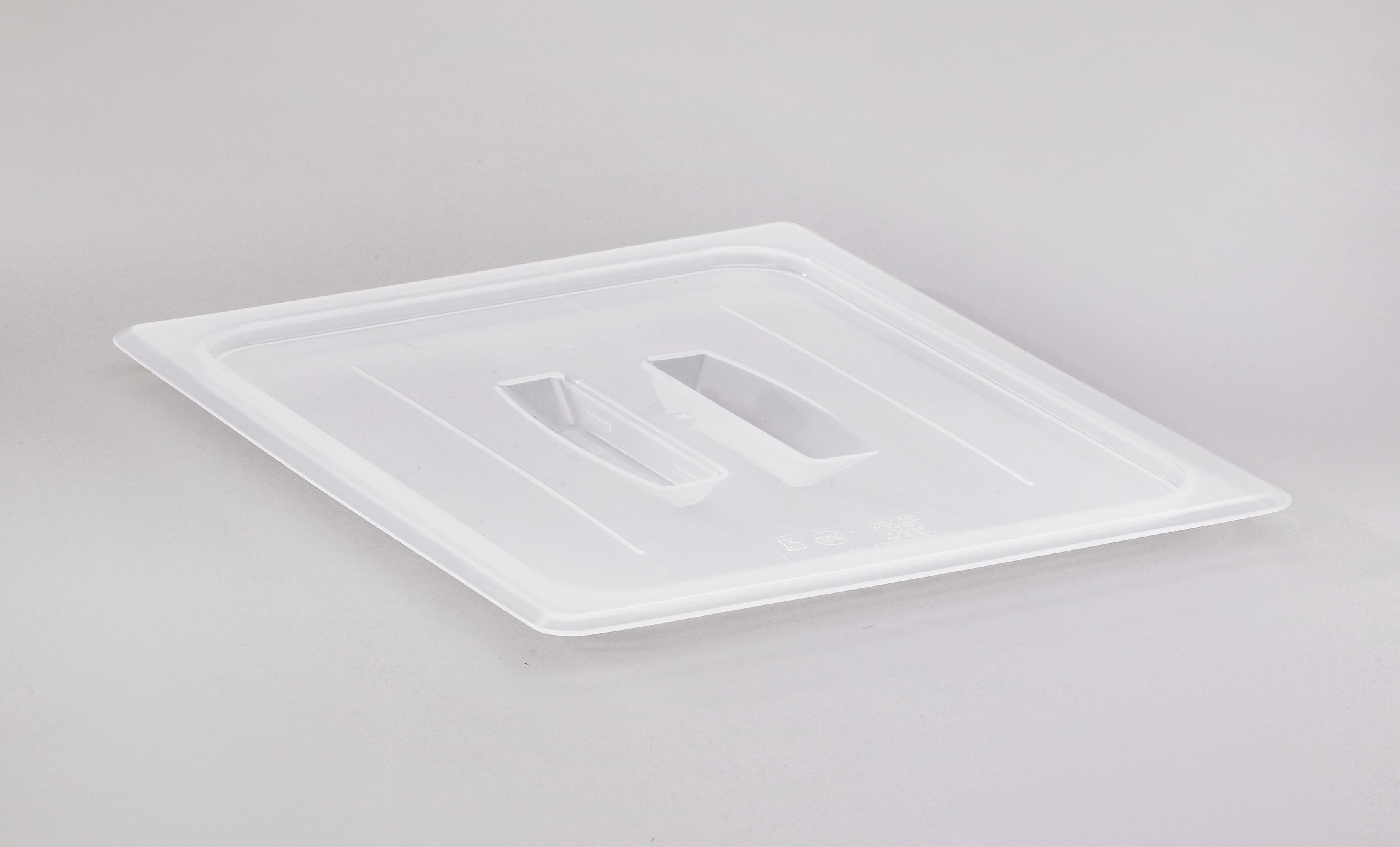 Food Pan Lid 1/2 Translucent PP With Handle 1/Each