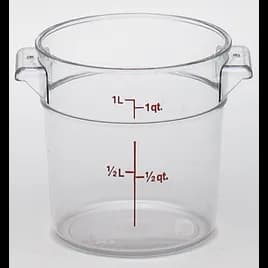 Camwear® Food Storage Container 1 QT Round 1/Each