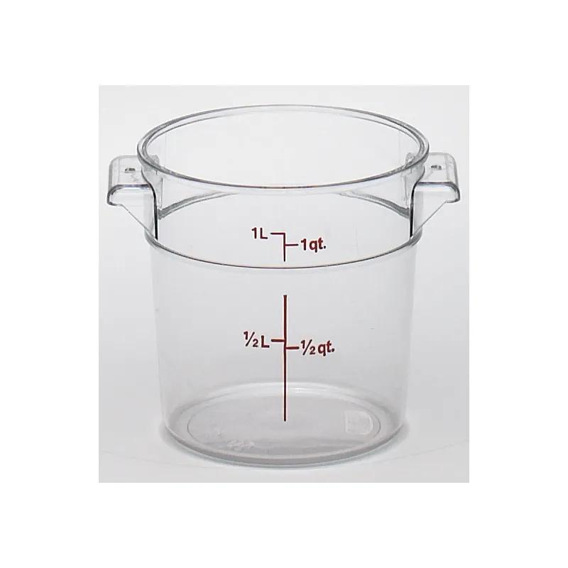 Camwear® Food Storage Container 1 QT Round 1/Each