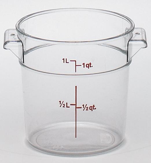 Camwear® Food Storage Container 1 QT Round 1/Each